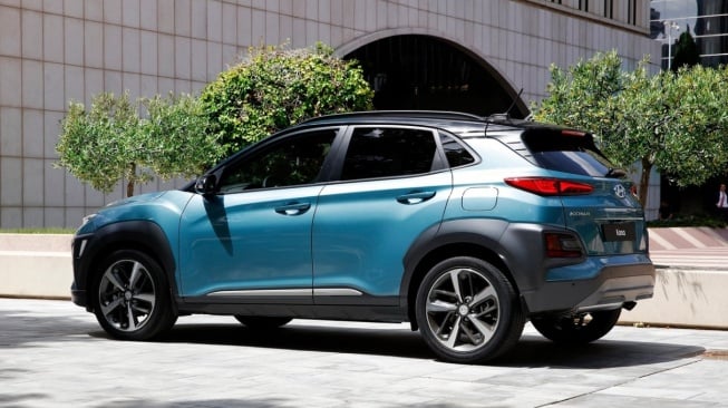 Hyundai Kona berbahan bakar bensin, keluaran 2019. (Drive Place)