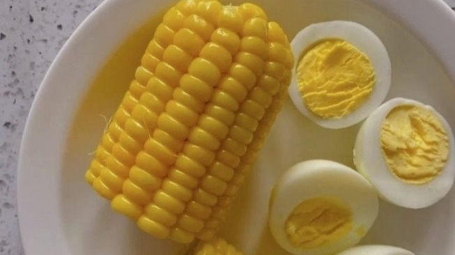 Makanan telur biasa digunakan untuk orang yang sedang diet. (Twitter)