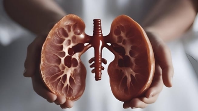 Ilustrasi ginjal, organ vital tubuh yang memiliki fungsi utama menyaring darah, membuang limbah, dan menjaga keseimbangan cairan dalam tubuh (Freepik/ibrandify)