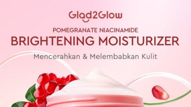 Glad2Glow Pomegranate Niacinamide Brightening Moisturizer (Shopee/Glow Muse)