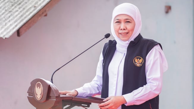 Gubernur Khofifah mengatakan, masalah krisis air bersih warga Desa Klampok telah menjadi atensi Pemprov Jatim (Pemprov Jatim)
