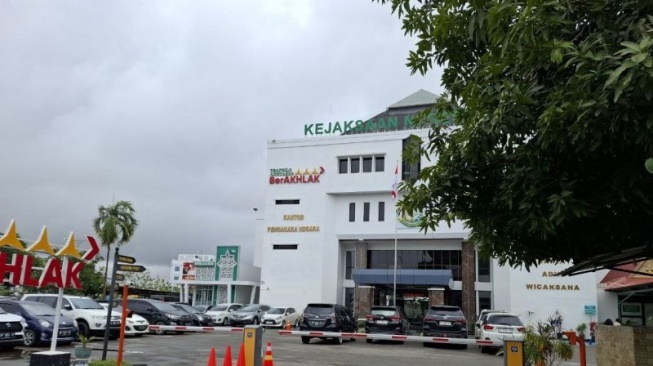 Kantor Kejaksaan Negeri Kota Batam, Kepulauan Riau, Rabu (14/5/2025). (ANTARA/Laily Rahmawaty)
