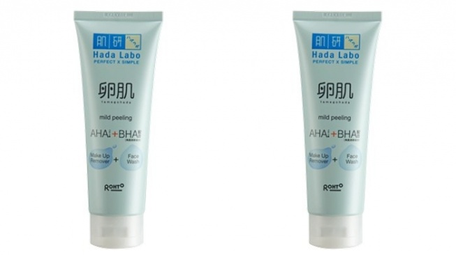 Hada Labo Tamagohada Ultimate Mild Peeling Face Wash Make Up Remover (rohto.co.id)
