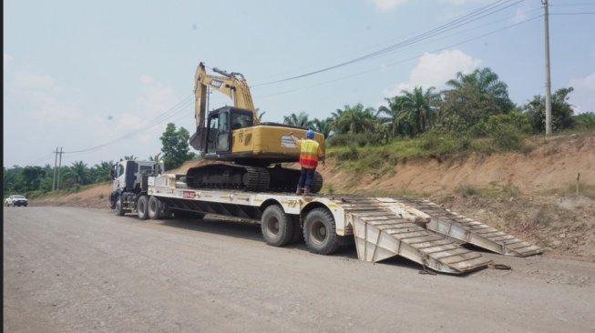Penertiban alat berat di wilayah konsesi PT Bukit Asam