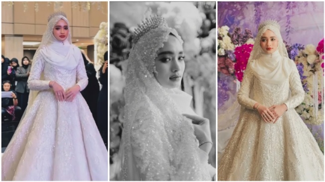 Inara Rusli tampil cantik saat menggunakan gaun pengantin (Instagram)