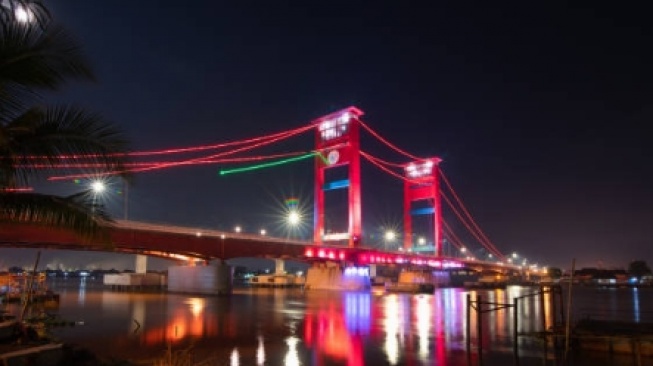 konten kreator dilarang live streaming di jembatan Ampera Palembang