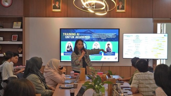 Acara Literasi Digital dan Etika Riset di Era Kecerdasan Buatan pada Kamis, 8 Mei 2025 di Gedung Albertus, Kampus 1 SCU Bendan.