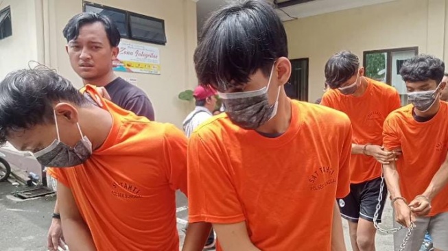 Kawanan Pencuri Motor di Medan Ditangkap. [Ist]