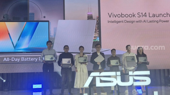 Peluncuran Asus Vivobook S14 di Jakarta, Kamis (15/5/2025). [Suara.com/Dythia]