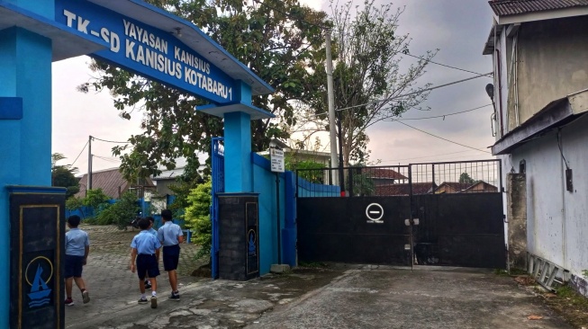 Kawasan eks Menara Kopi yang akan jadi relokasi jukir dan pedagang TKP ABA, Kamis (15/5/2025). [Kontributor/Putu]