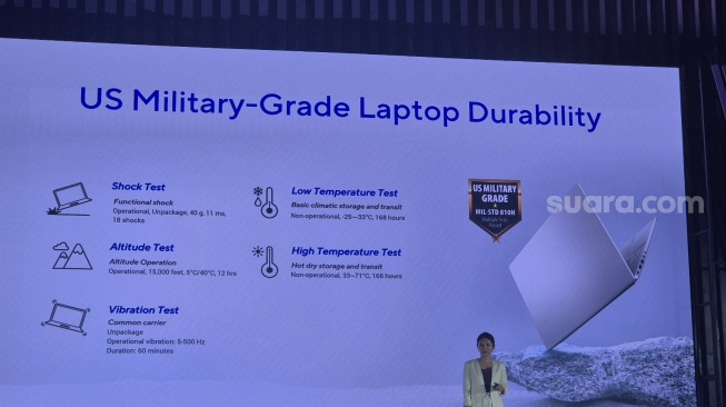 Peluncuran Asus Vivobook S14 di Jakarta, Kamis (15/5/2025). [Suara.com/Dythia]