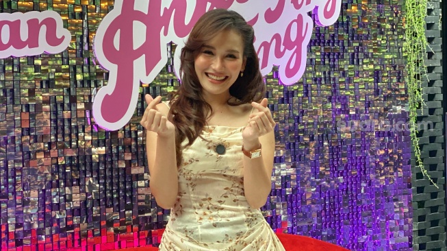 Ayu Ting Ting dalam konferensi pers konser tunggal Dangdut Dangdutan di kawasan Kebayoran Baru, Jakarta Selatan, Jumat, 16 Mei 2025.[Tiara Rosana/Suara.com]