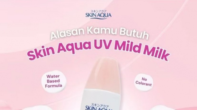 Skin Aqua UV Mild Milk SPF 50++++ (Shopee/Lunadorii Official Shop)