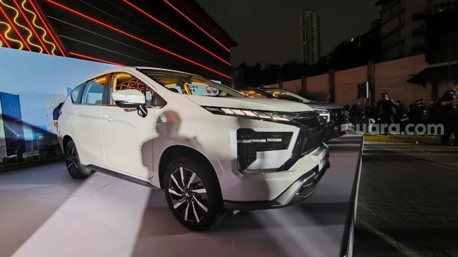 PT Mitsubishi Motors Krama Yudha Sales Indonesia (PT MMKSI), pada Jumat (16/5/2025) meluncurkan Mitsubishi New Xpander di Jakarta. [Suara.com/Liberty Jemadu]