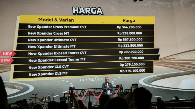 Daftar Harga Mitsubishi New Xpander dan New Xpander Cross yang Meluncur Malam Tadi