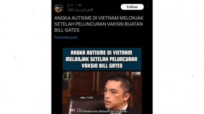 Narasi hoaks tentang vaksin TBC. [Dok. Antara]