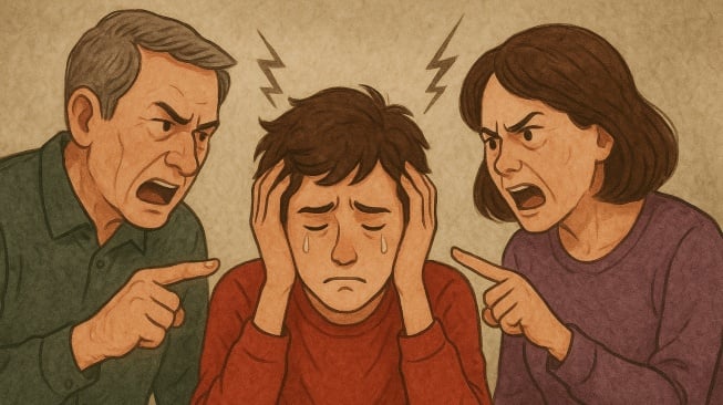 5 Ciri Orang Tua Toxic yang Bikin Anak Tertekan