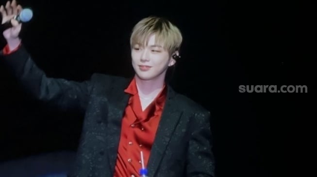Kang Daniel dalam acara Far East Music City yang digelar di Indonesia Convention Exhibition (ICE), BSD City, Tangerang pada Sabtu (17/5/2025). [Suara.com/Sumarni]