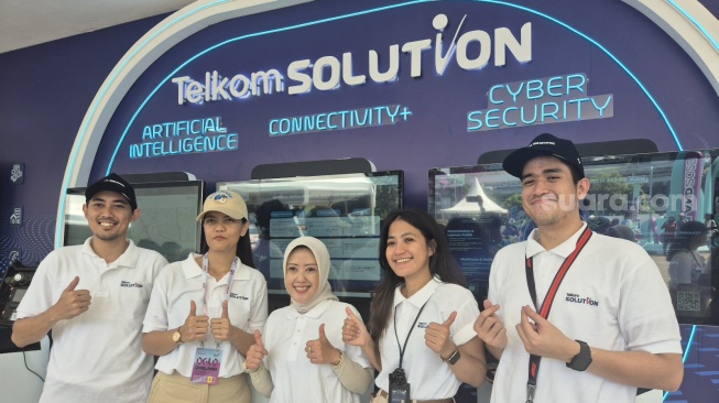Connectivity di Telkom Solution, Digiland 2025, Jakarta, Minggu (19/5/2025). [Suara.com/Dythia]