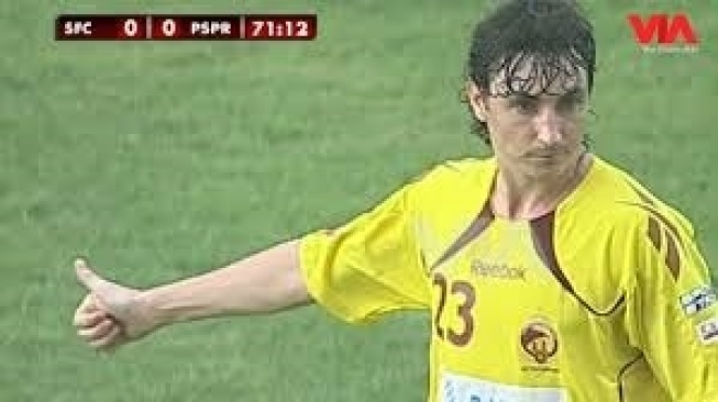 Pavel Solomin saat berseragam Sriwijaya FC. (Facebook/Liga 1)