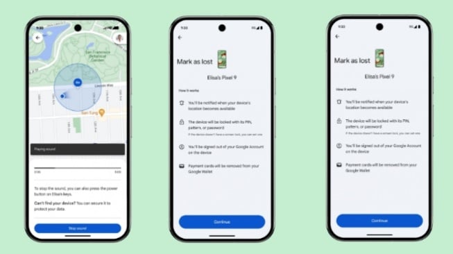 Aplikasi Google Find My Device. [Google]
