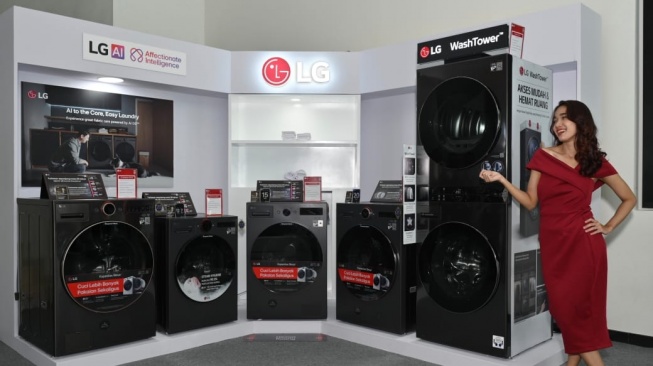 Mesin Cuci LG AI DD 2.0, Deretan Seri Premium Terbaru LG Siap Masuk Pasar Indonesia, Senin (19/5/2025). [LG Electronics Indonesia]