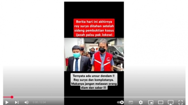 Roy Suryo ditahan karena tuduhan ijazah palsu Jokowi