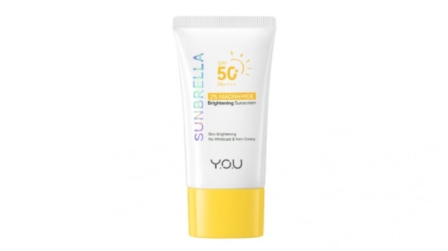 YOU Sunbrella 2% Niacinamide Brightening Sunscreen (Shopee)
