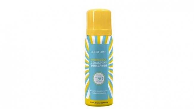Azarine Ceraspray Sunscreen Spray Triple UV Protectir SPF 50 PA+++ . [azarinecosmetics.co.id]