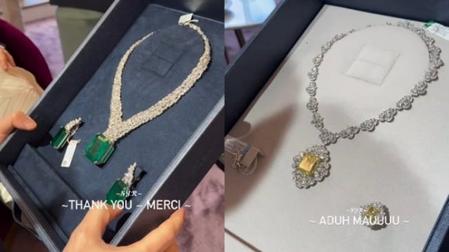 Syahrini belanja berlian di toko perhiasan mewah Chopard, Cannes, Prancis (Instagram/@princessyahrini)