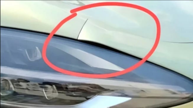 Bumper Xiaomi SU7 melengkung saat cuaca ekstrem (CarnewsChina)