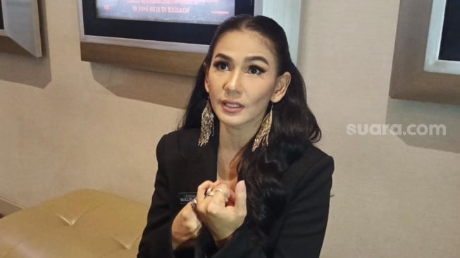 Nova Eliza ditemui awak media di XXI Epicentrum, Jakarta Selatan pada Senin, 19 Mei 2025. [Suara.com/Rena Pangesti