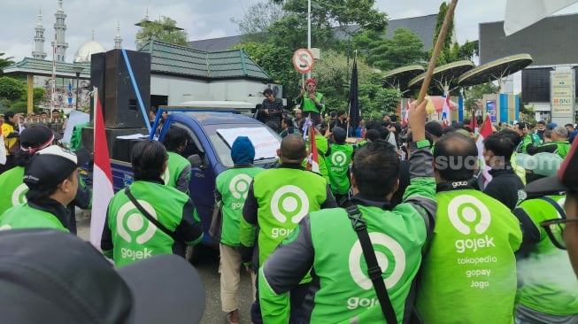 500 Driver Ojol Demo di Samarinda, Tolak Skema Merugikan dari Aplikator