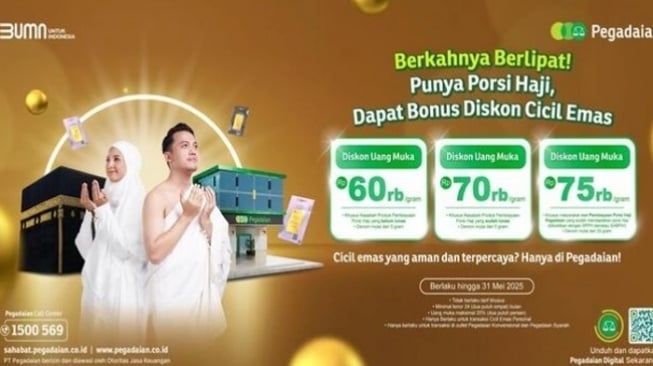 Promo cicil emas di Pegadaian. [Dok Pegadaian]