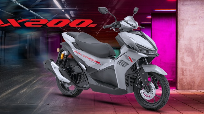QJMotor AX200S akan menantang Yamaha Aerox Alpha di Indonesia. [Dok QJMotor Malaysia]