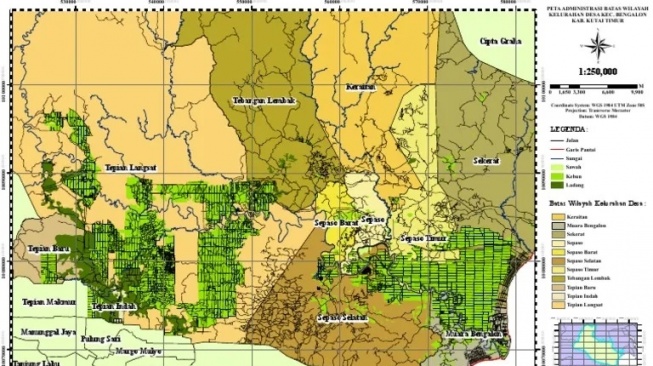 Kecamatan Bengalon, Kutai Timur. [Ist]