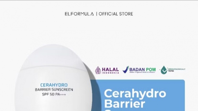 ELFORMULA Intensive CeraHydro Barrier Repair Sunscreen SPF 50+++ (Shopee/ELFORMULA Official Shop)