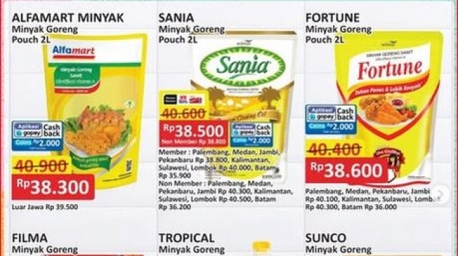 Hanya 3 Hari, Promo JSM Alfamart, Minyak Goreng 2 Liter Rp 38 Ribu