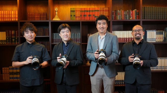Peluncuran Lensa Sony FE 50-150mm F2 GM, di Jakarta, Jumat (23/5/2025). [Sony Indonesia]