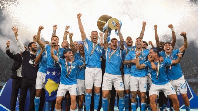 Napoli Scudetto, Antonio Conte: Ini Tantangan Paling Menggairahkan [Instagram Napoli]