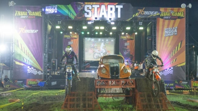 M. Zidane Alnesa juara seri pertama Trial Game Dirt 2025. [Dok. Istimewa]
