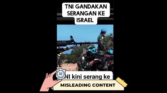 CEK FAKTA: Benarkah TNI Gandakan Serangan ke Israel?
