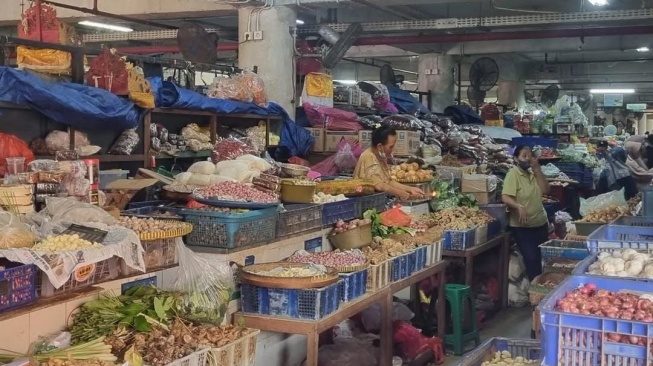 Pedagang di Pasar Badung, Bali [Istimewa] 