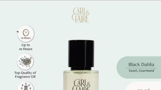Carl & Claire Black Dahlia (ex. Black Orchid) EDP, rekomendasi parfum aroma kopi yang patut untuk dicoba (Shopee/Carl and Claire Official Shop)