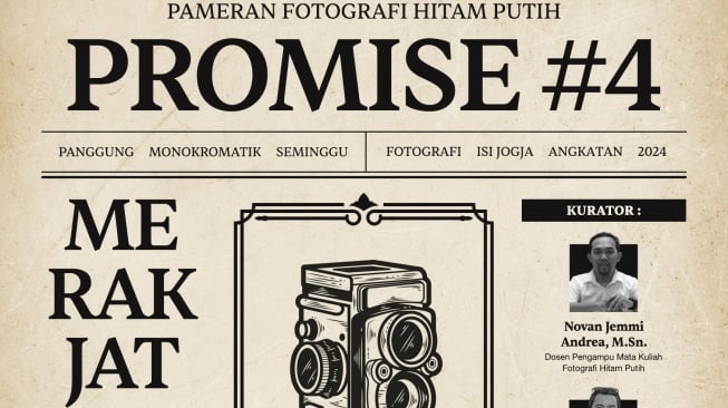 "Merakjat" Menjadi Tema Pameran Fotografi Hitam Putih PROMISE 2025 Mahasiswa ISI Yogyakarta