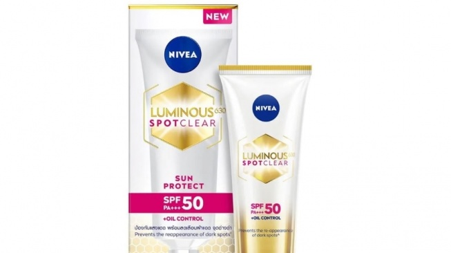 NIVEA Luminous Anti-Dark Spot Face Sunscreen SPF 50 PA+++ (nivea.co.id)