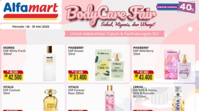 Lotion hingga Parfum Turun Harga di Alfamart, Ini Promo Body Care Fair 1631 Mei 2025