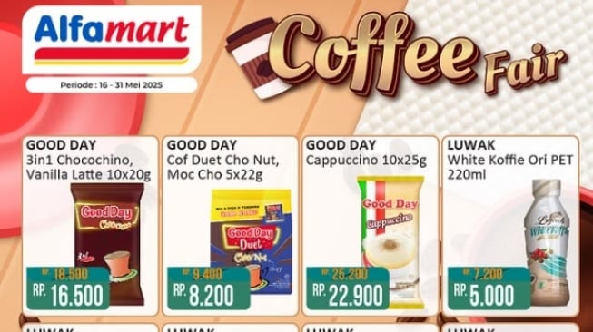 Ngopi Hemat Bareng Good Day, Diskon Besar dan Bonus Kopi di Alfamart Coffee Fair