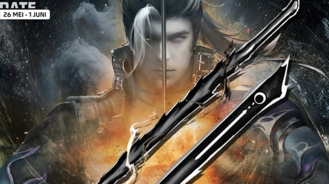 Mythic Katana Void Matter Spesial di Free Fire. (Garena)