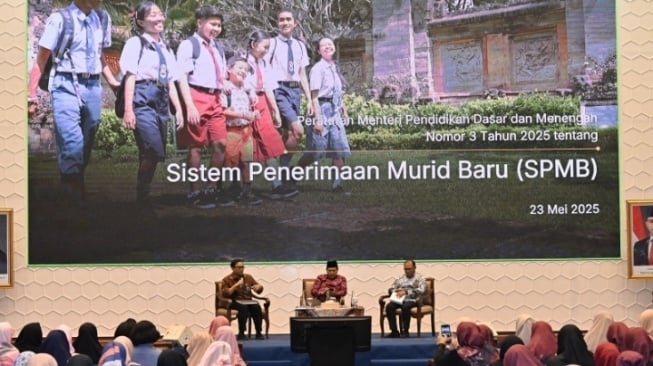 Forum Tematik Bakohumas yang bertajuk “SPMB Mewujudkan Pendidikan Bermutu untuk Semua” berlangsung di Plaza Insan Berprestasi, Kompleks Kemendikdasmen, Jakarta (Dok: Kemendikdasmen)